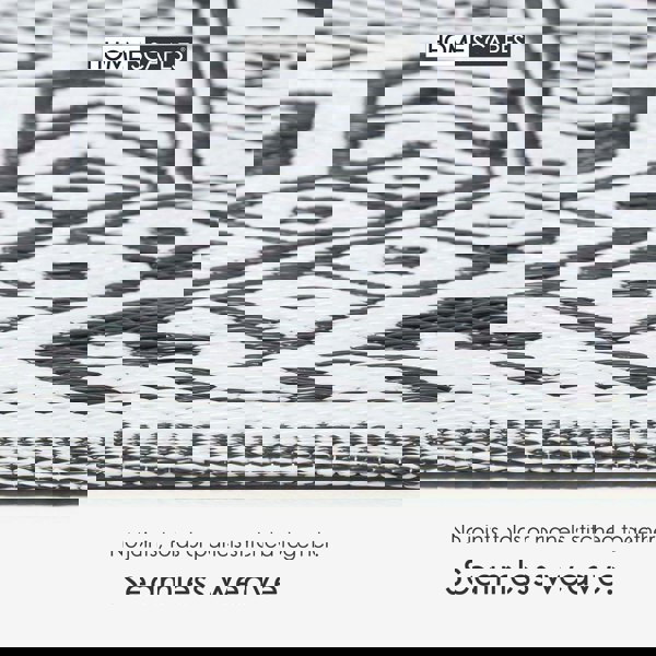 HOMESCAPES Outdoor Rug Luxury Waterproof Reversible, For Garden, Geometric Aztec