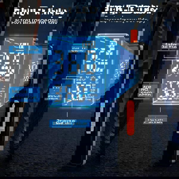 Traderight Car Tyre Inflator Portable Air Compressor Pump 150PSI Rechargeable