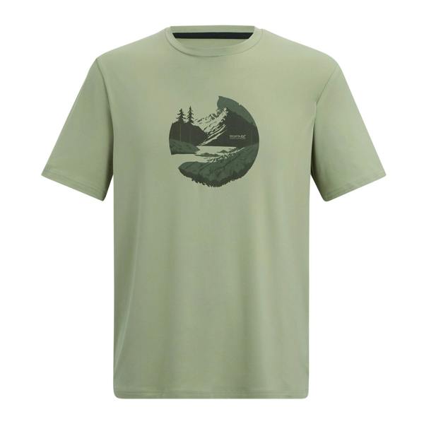 Regatta Mens Fingal Sunset Stretch T-Shirt - Light Sage - 