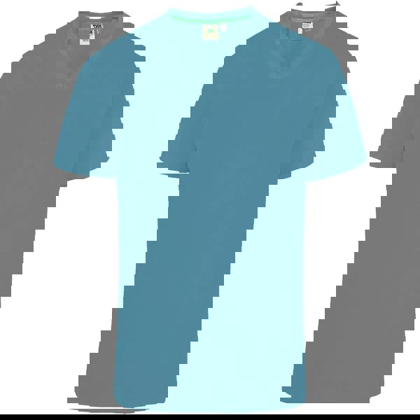 Duke Mens D555 Signature 2 V Neck T-Shirt - Teal