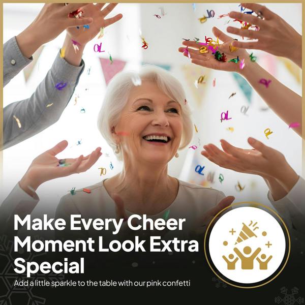70th Birthday Multicolour Foil Confetti Pack for Party Tables, 1, 2 or 4 Pack Options image 2
