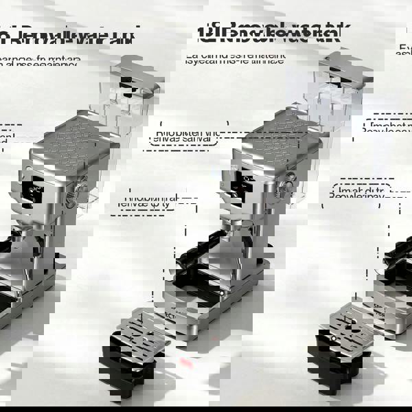 Spector 20 Bar Espresso Coffee Machine Maker Milk Frother Cappuccino Latte Cafe