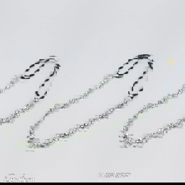 chain headband in diamante and silver