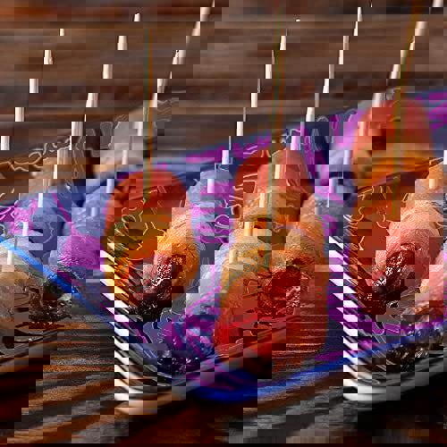 KAV Wooden 1200 PCS Appetisers Toothpicks Eco-Friendly Cocktail Sticks Pocket Tooth Picks for Home, Office, Restaurants, Party or Crafts - 65mm