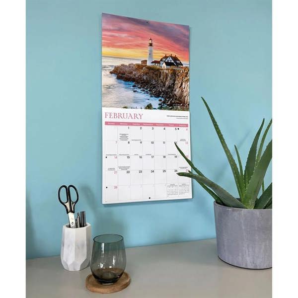 Lighthouses Calendar 2027, Wall Calendars, Month To View, Travel, Gift