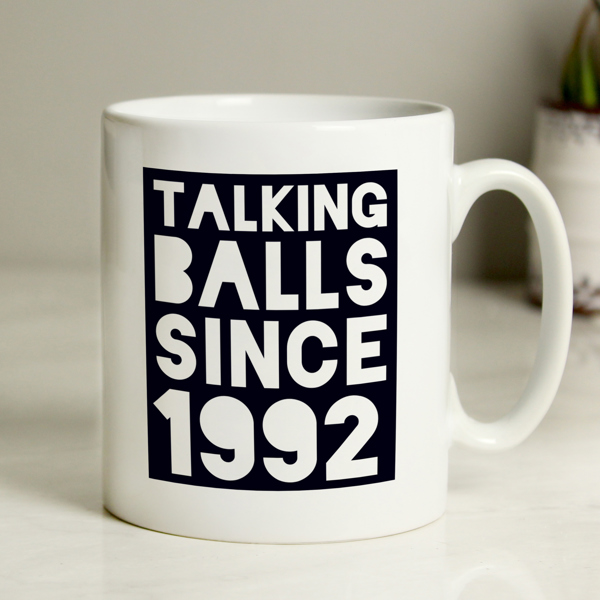Personalised Memento Company Personalised Talking Balls Since Mug