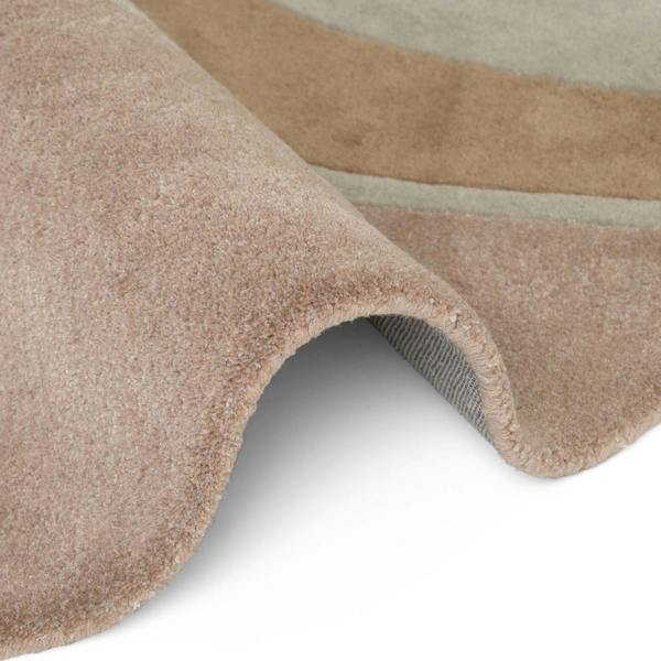 Ted Baker wool Cream beige rug, geometric design, ultra soft pile, hand-woven, durable material.