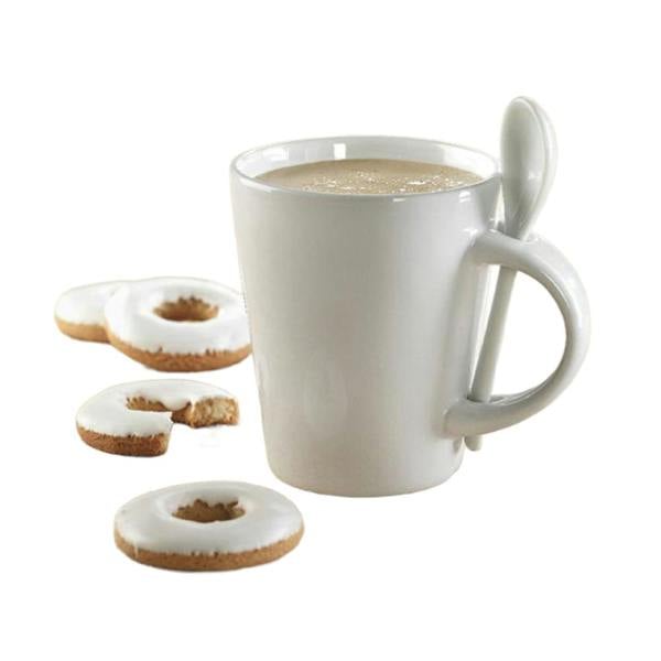 MidOcean Sublimkonik Sublimation 300ml Mug & Spoon Set - White - 