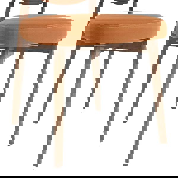 TRL Furniture Luxecraft Fabric Chair - Rusty Orange (Set of 2)