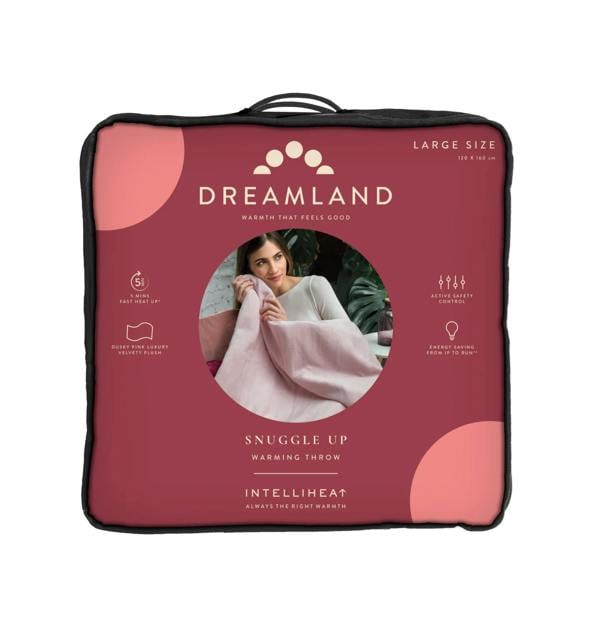 Dreamland Snuggle Up Warming Throw-Pink 120X160cm