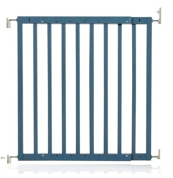 Bettacare Chunky Wooden Screw Fit Dog Gate, 63.5cm - 105.5cm, Azure Blue, Wooden Dog Gate Gate, Screw Fit Pet Stair Gate