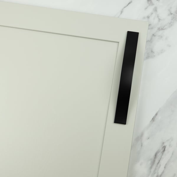 Handle & Home 160mm Matt Black Strap Handle