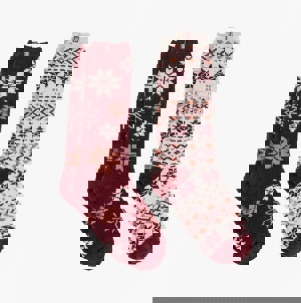 Totes Isotoner KNEE HIGH SUPERSOFT WELLY Womens Socks Berry: One Size