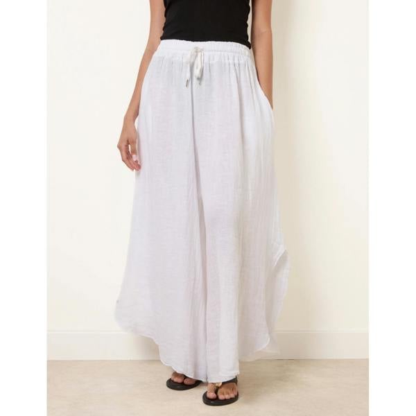 Blue Vanilla Extreme Wide Leg Linen Trousers