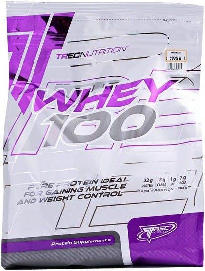 Trec Nutrition Whey 100 (Bag), Strawberry - 2275g