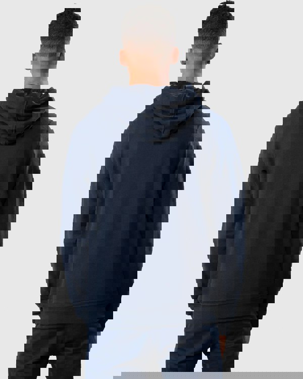 Belstaff Mens Pullover Logo Patch Hoodie - Dark Ink