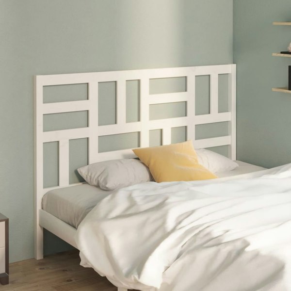 Berkfield Bed Headboard White 166x4x104 cm Solid Wood Pine