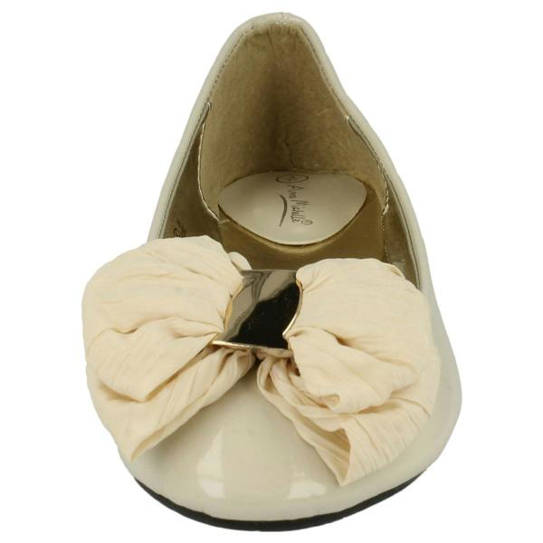 Anne Michelle Ladies Anne Michelle Bow Detail Ballet Shoes