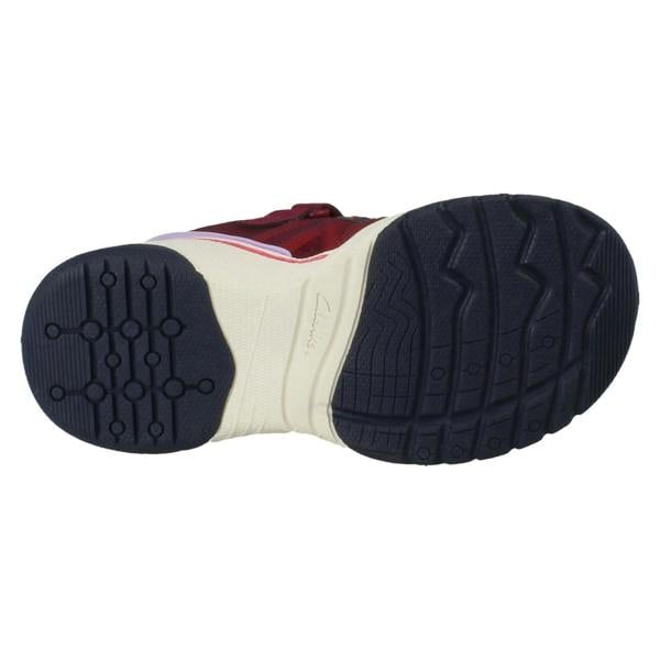 Clarks Kids Clarks Vegan Colour-Pop Sports Trainers - Feather Track