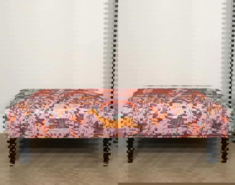 ISTOOLS Printed Fabric Bespoke Footstool – Comfort Meets Style (Non-Storage)