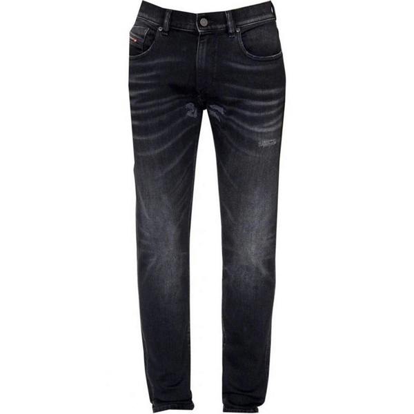 Diesel Mens D-Strukt Torn Reinforced Jeans - Black - 
