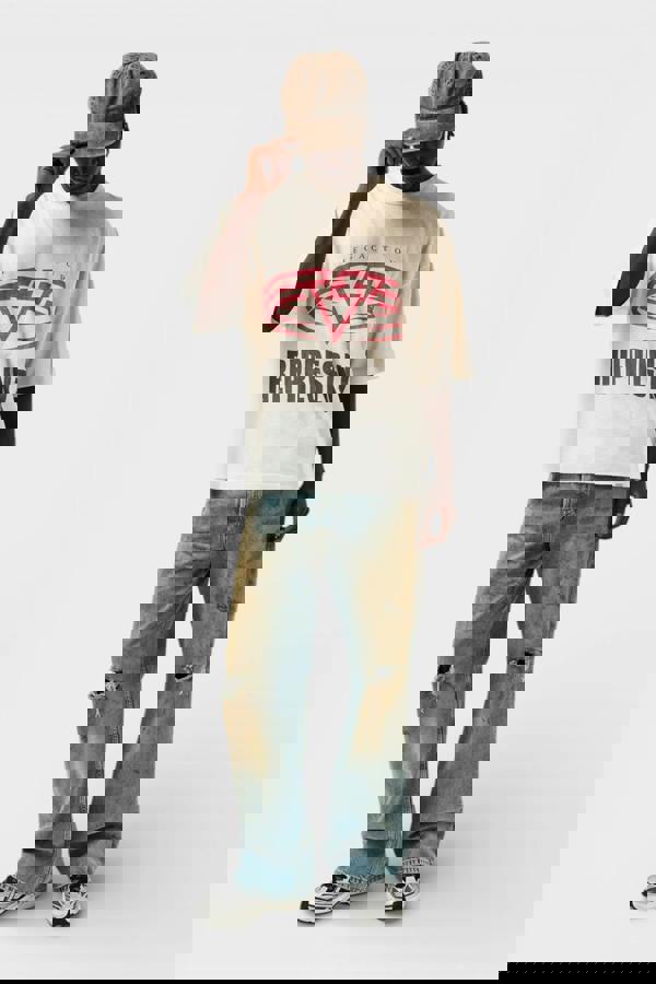 Represent Reversible  Men's Rep Living Legacy Oversized T-Shirt Washed Ecru