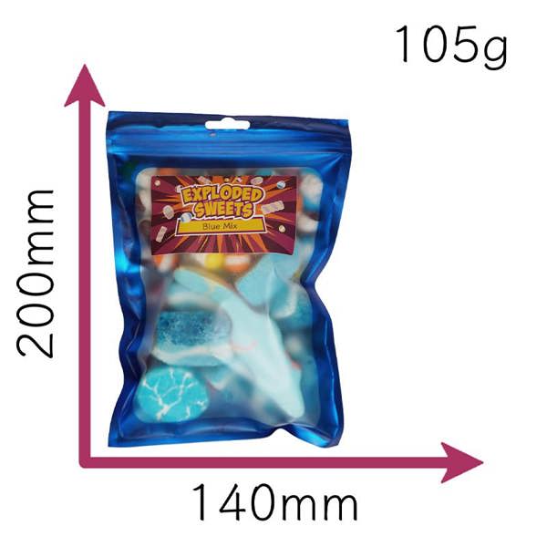 Exploded Sweets Blue Mix | Exploded Sweets | Freeze Dried Sweets UK