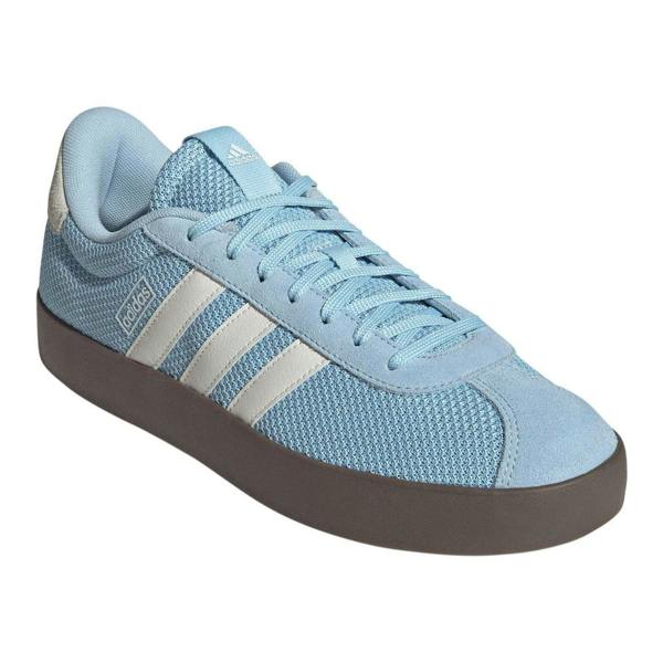 Adidas Mens VL Court 3.0 Suede Trainers - Blue/White/Gum - 