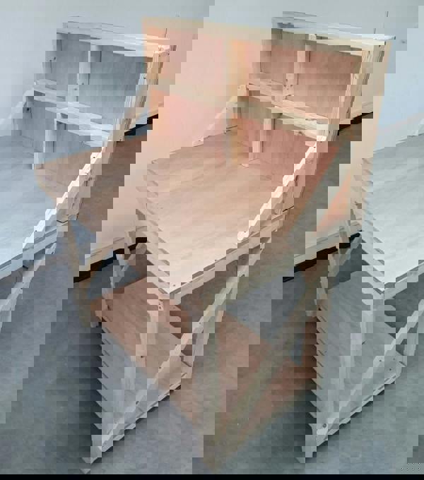 Arbor Garden Solutions Wooden Workbench 18mm Eucalyptus Hardwood Top With Back Panel