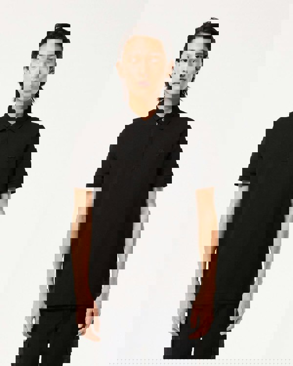 Lacoste Smart Paris Mens Stretch Cotton Polo Shirt - Black 031