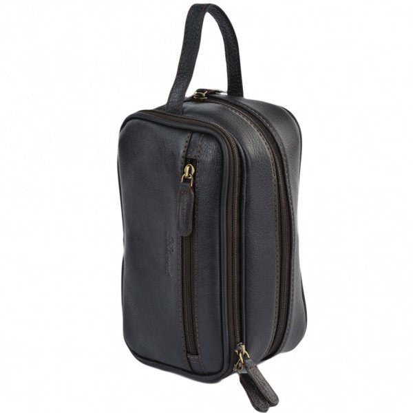 Ashwood Real Leather Toiletry Washbag: 2080