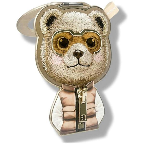 Nimmy Friends Nimmy Cool & Cute 2.0 Brown Bear Embroidery Magnetic Stand with MagSafe Brown - N-KM-BSZJ-11-B