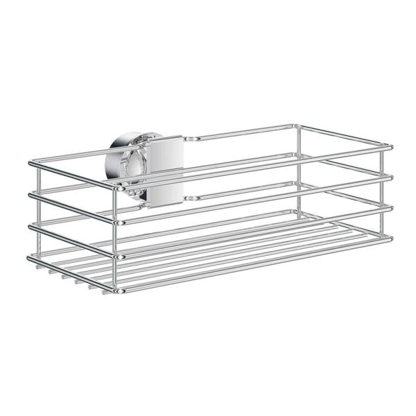 Polished chrome shower basket