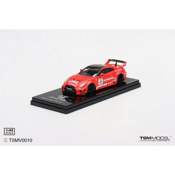 MCSlots LB-Silhouette Works GT Nissan 35GT-RR Ver.1 Red Black LBWK 1:43 Scale TSMV0010
