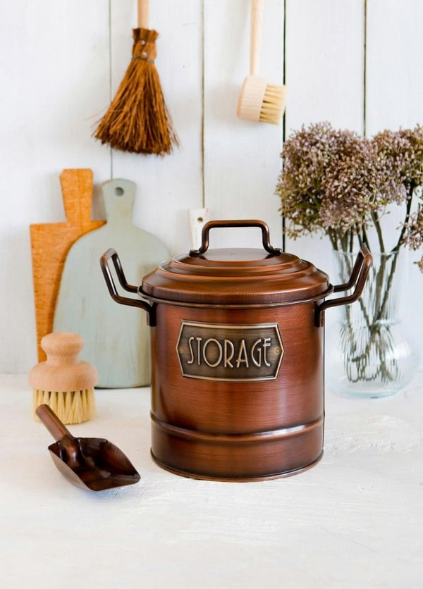 Rozi Copper Kitchen Storage Bin