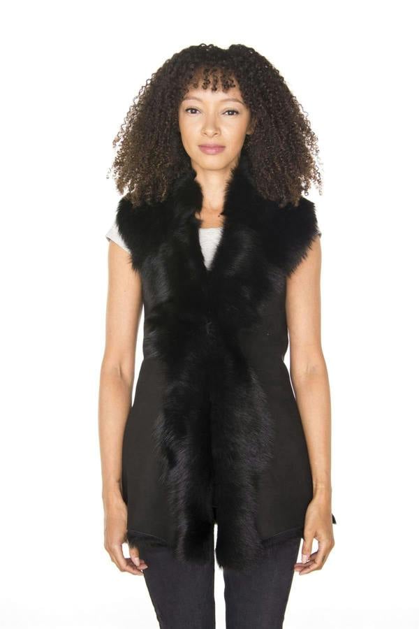 Infinity Leather Women's Toscana Sheepskin Long Gilet-Sorocaba