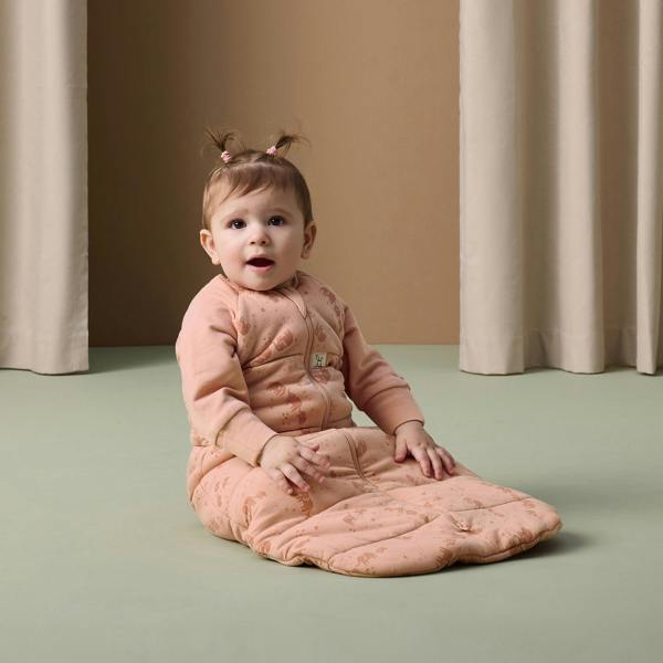ergoPouch - Organic  Winter Jersey Sleeping Bag - Elephant Parade - 3.5 TOG