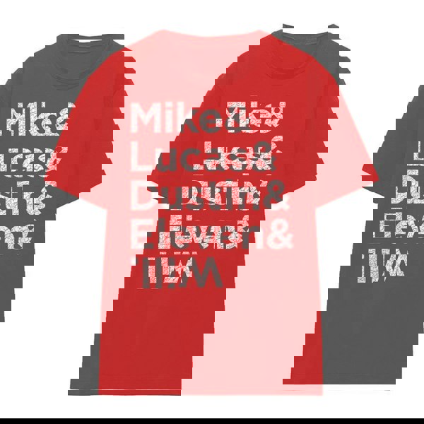 Stranger Things Womens Names T-Shirt - Red