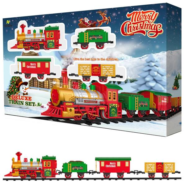 Rexco Deluxe Train Set Around Christmas Tree Track Toy Lights Musical Party Xmas Gift