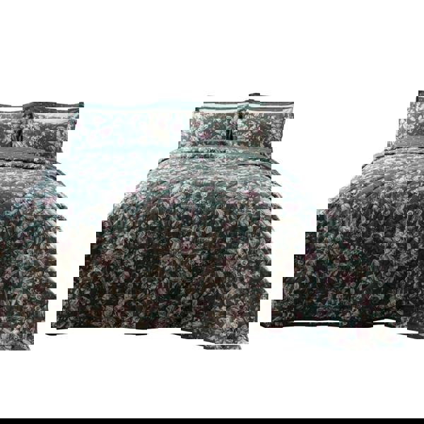 Belledorm Aiyla Bedspread - Bottle Green - 