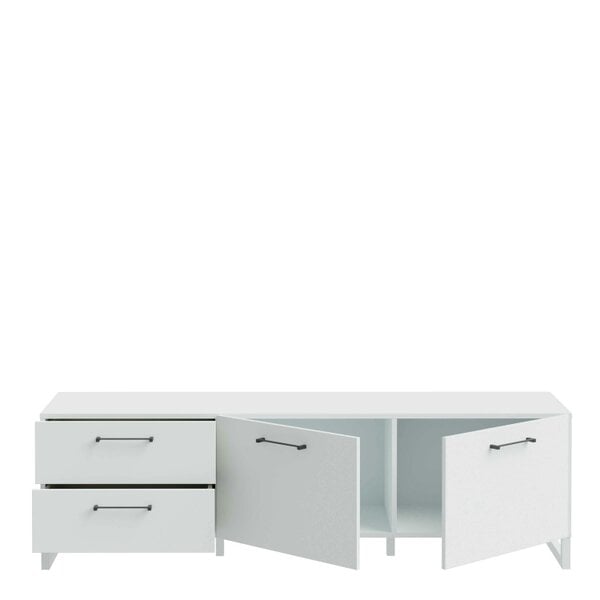 Wyld Haus Coimbra Light Grey TV Unit 2 Doors 2 Drawers