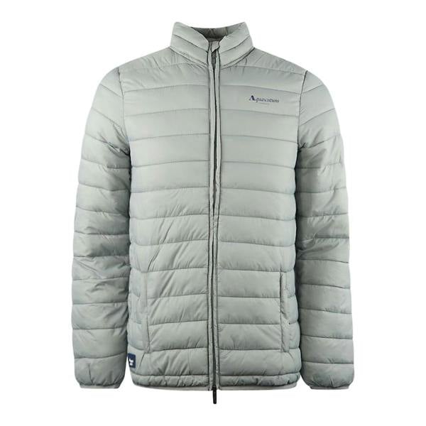 Aquascutum Mens Logo Padded Jacket - Grey - 