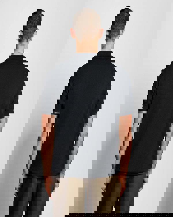 Lyle & Scott Cotton Short Sleeve Mens Knitted Polo - Z271 Dark Navy | CHO | Designer Mens Short Sleeve Polo Shirts