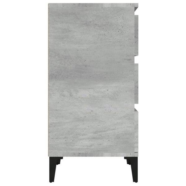 Berkfield Bedside Cabinet Concrete Grey 40x35x70 cm Engineered Wood