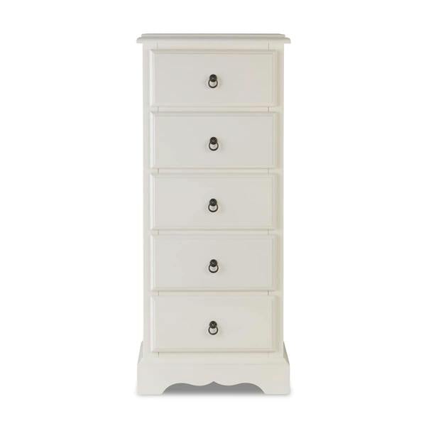 Romance Tallboy 5 Drawer Narrow Chest of Drawers