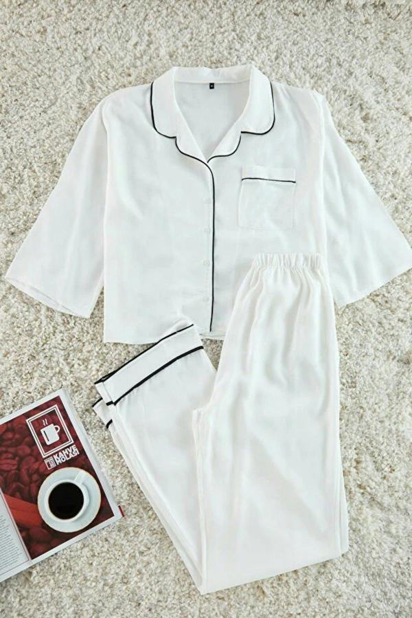 WOVCOR 2-Piece Viscose Woven Pajama Set