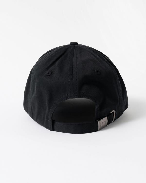 back of Tommy Hilfiger Classic Baseball Cap in Flag Black