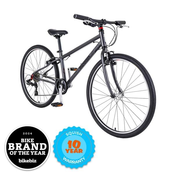 Squish 26" Wheel Lightweight Hybrid Bike Dark Grey