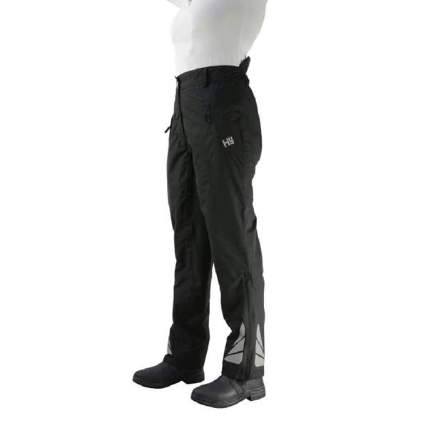 HyFASHION Unisex Adults Waterproof Reflective Over Trousers - Black - 