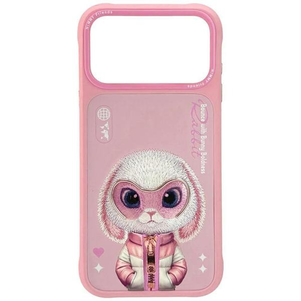 Nimmy Friends Nimmy Cool & Cute 2.0 Rabbit Case with MagSafe for iPhone 17 Pro 6.3" Pink - N-KMLL-IP17-PRO-08-A